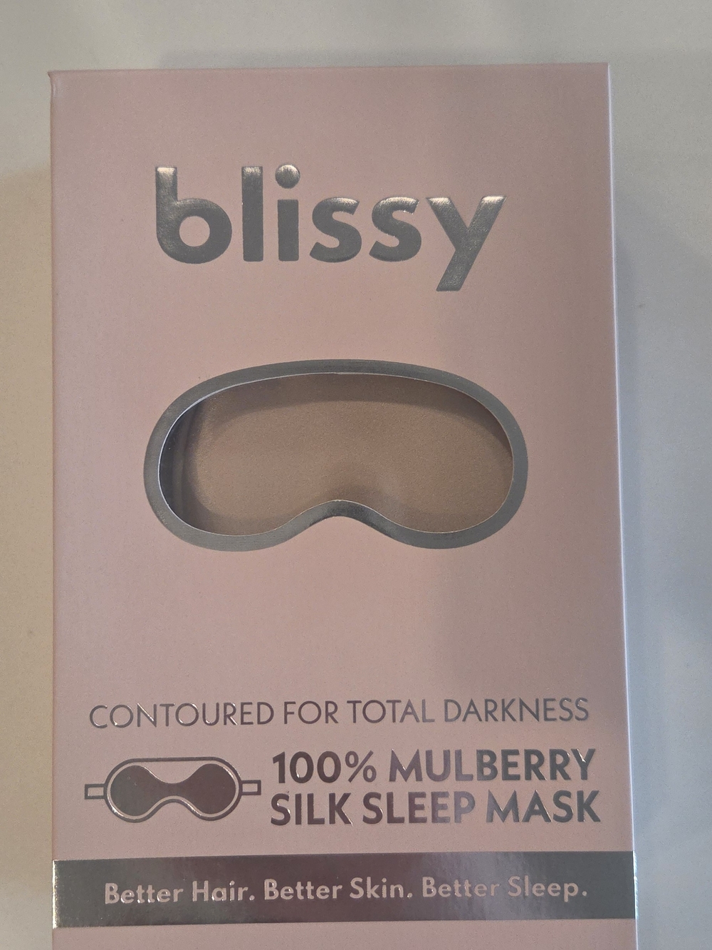 Blissy Silk Sleep Mask Pink NWT